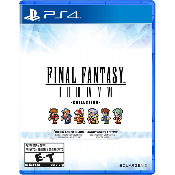 ps4-final fantasy pixel remaster anniversary (I, II, III, IV, V, VI)