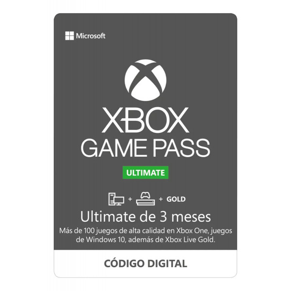 xsx-membresia 3 meses xbox gamepass ultimate