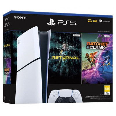 ps5-Consola slim 1tb Digital + Returnal & Ratchet And Clanck