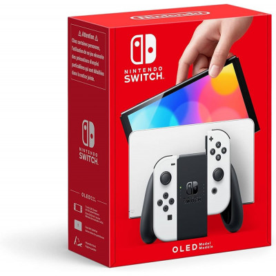consola switch oled white 64gb
