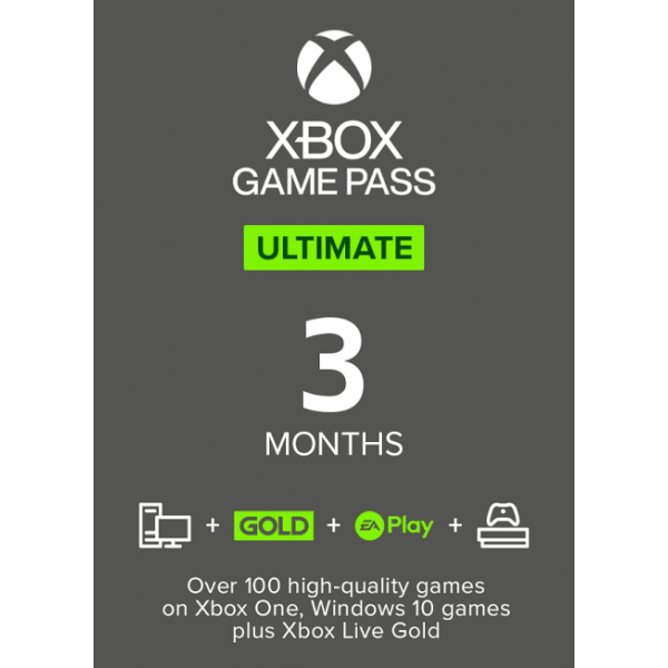 Xbox game pass ultimate 3 meses love gold